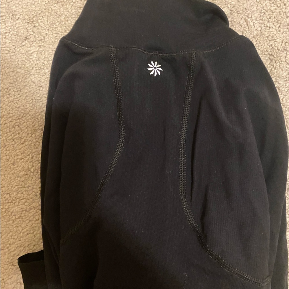Black Athleta Jacket with White Logo